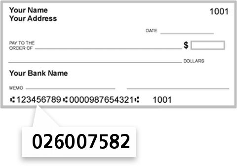 026007582 routing number on New York Commercial Bank check