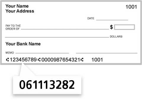 061113282 routing number on Oconee State Bank check