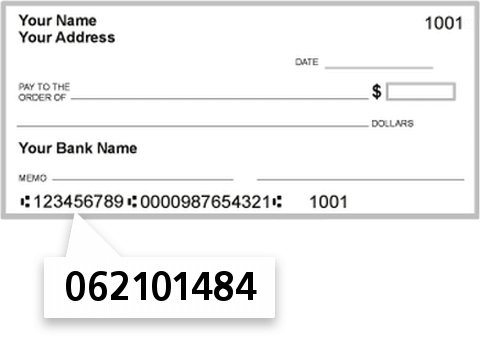 062101484 routing number on Compass Bank check