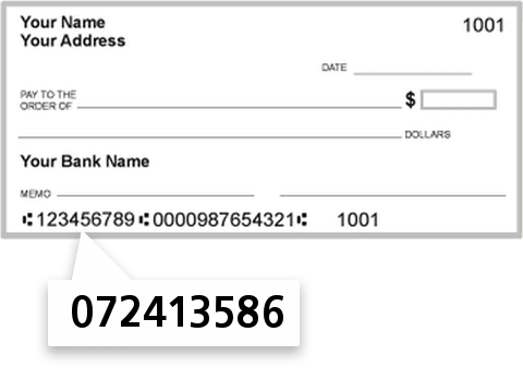 072413586 routing number on Cibc Bank USA check