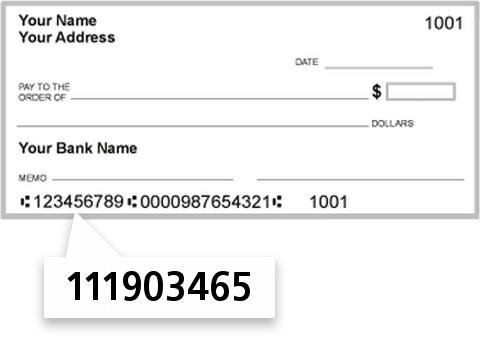 111903465 routing number on Incommons Bank NA check