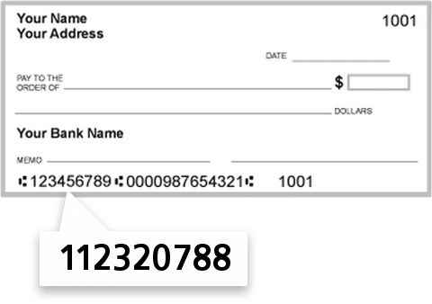 112320788 routing number on Transpecos Banks SSB check