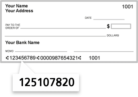 125107820 routing number on Islanders Bank check