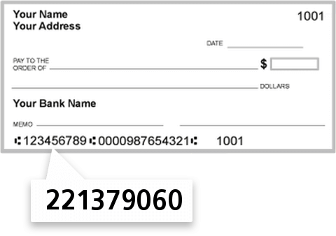 221379060 routing number on Oswego Teachers EMP FCU check