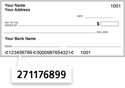 271176899 routing number on University of IL Empl C U check