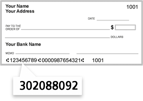302088092 routing number on RED Rocks Credit Union check