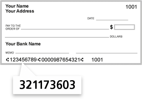 321173603 routing number on Monterey Credit Union check