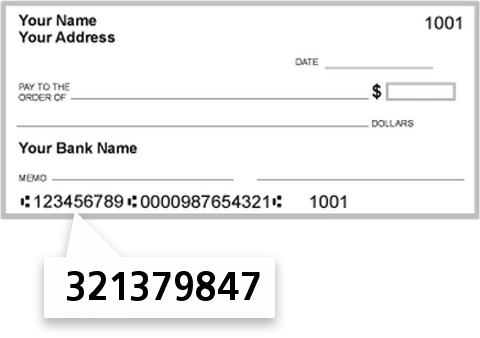 321379847 routing number on Kula Community FCU check