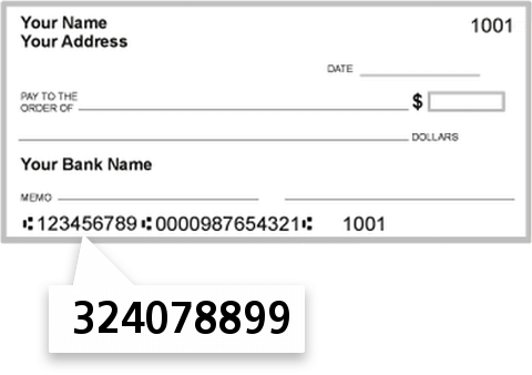 324078899 routing number on Goldenwest Federal Credit Union check